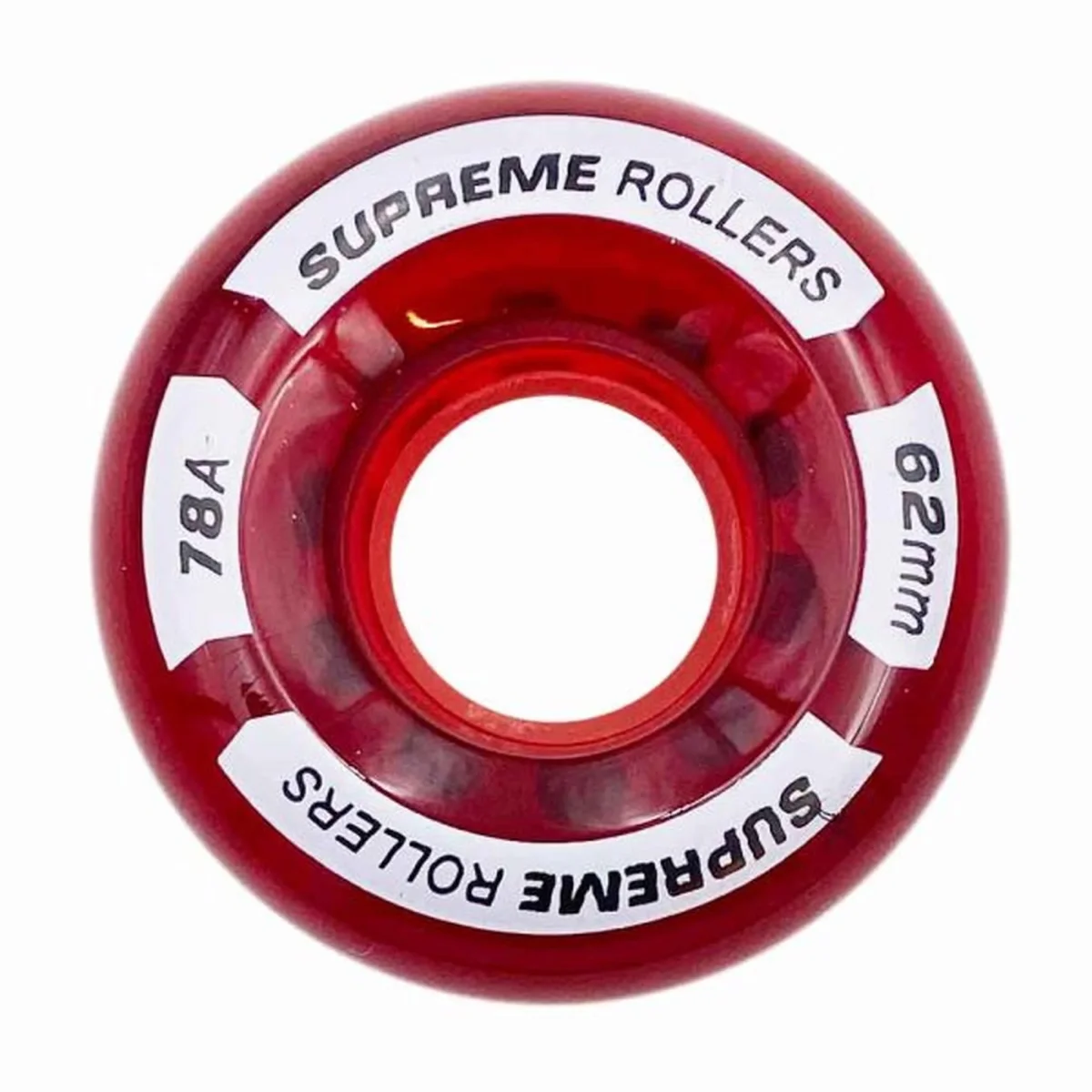 Supreme Rollers Quad Hjul 62mm/78A - Röd - Bild 2
