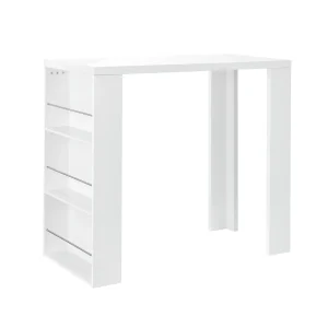 [en.casa]® Elegant barbord med hyllor - i olika färger