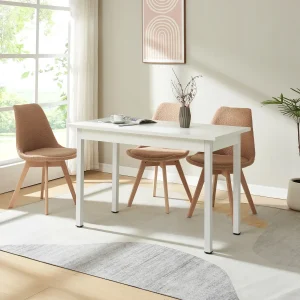 [en.casa]® Matbord Wiesen-120x60x75cm-i olika färger-för 4 personer