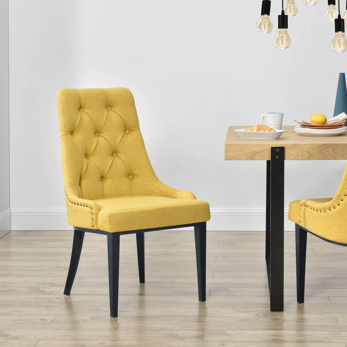 Stol Chester matstol metall textil [en.casa] välj modell - Bild 8
