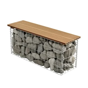 WPC Gabionbänk Stenkorg 100x30x45cm [pro.tec] välj modell