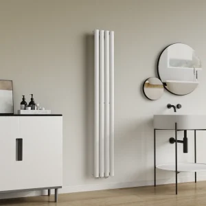 Design rörradiator Nore Vit 160x24cm Enkelrad 438W [neu.haus]