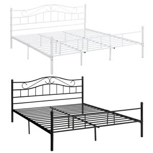 [en.casa]® Sängstomme Florenz i metall-i olika färger och mått
