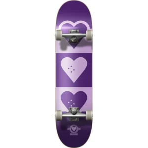 Hearty Supply Quadron Logo Skateboard - Lila