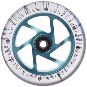 Striker Lux Spoked Clear 110mm Sparkcykel Hjul - Clear/Turkos